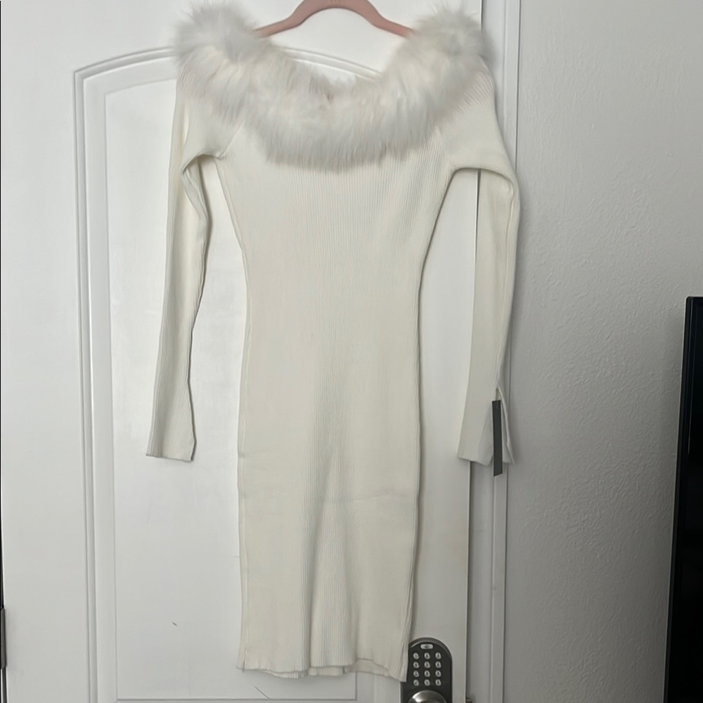 MWT White Off-Shoulder Dress